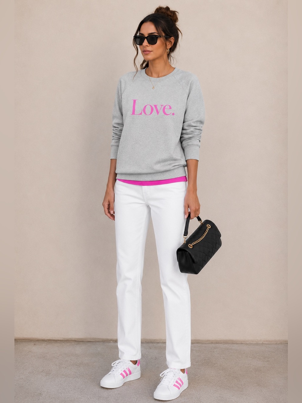 J. Crew Love bundle sweatshirt pink